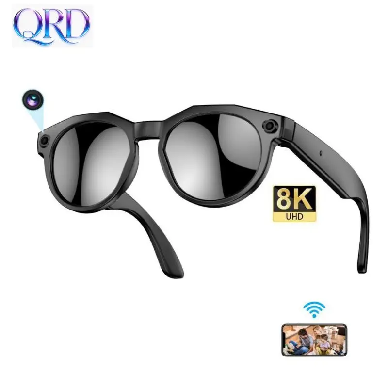 2026 Ai Interpretation Smart Glasses, Ai Smart Glasses with Camera, 800w Camera, 1080P Video Recording, Multifunctional Wireless Audio, Anti-Blue Light Protection, Wearable Smart Glasses