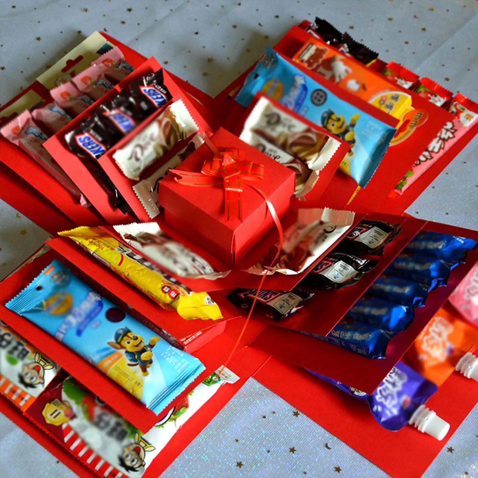 UniMoiss Surprise Explosion Gift Box Kit Perfect for Valentine's Day Birthday Wedding Engagement Anniversary Gift for Women Men (Box Only)