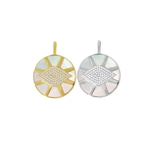 Evil Eye Coin Pendant