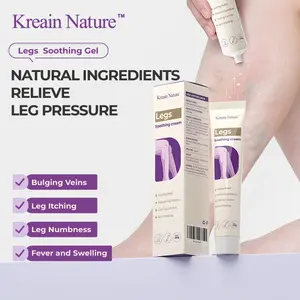 Kreain Nature Botanical Leg Care Gel - Nature Varicose Vein Treatment Cream ,Helps Soothe Dry, Itchy & Uncomfortable Skin on Legs, Cooling & Gentle Daily Formula, 30g Varicose Vein Treatment Cream