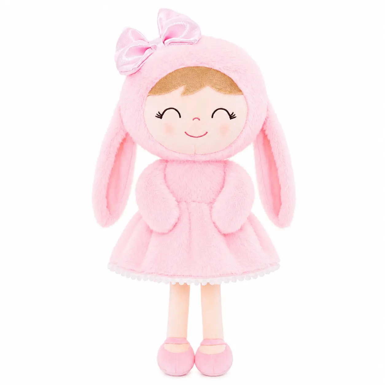 Gloveleya Bunny Plush Doll - 12 Inch Soft Stuffed Rabbit Toy for Toddlers & Baby Girls, Personalized Cuddly Birthday & Holiday Gift, Cute Nursery Companion