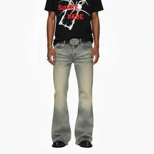 Vintage Washed Flare Jeans