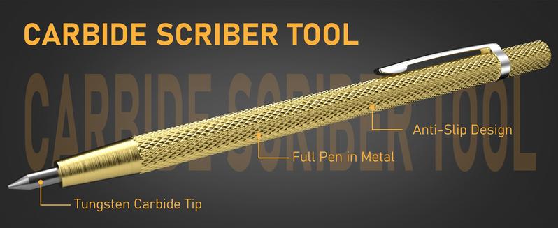 34 Pack Carpenter Pencil Set with Sharpener, Mechanical Carpenter Pencils with Deep Hole Long-Nib Marker Pens, Automatic Center Punch,Carbide Scribe Tool & Construction Pencils for Architect Woodworking with Case(Red, Black, Yellow, Blue)