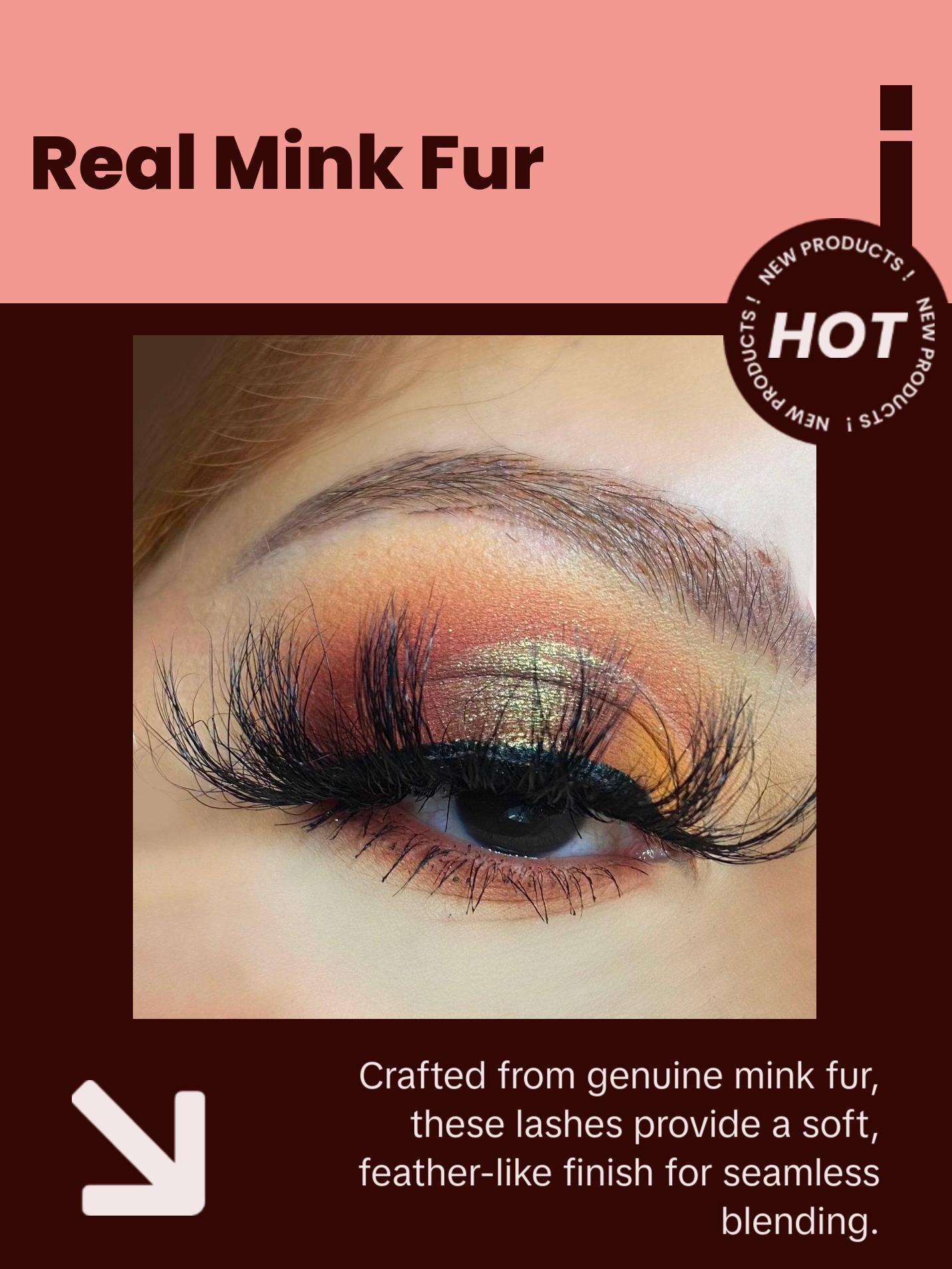 WEHO Mink Eyelashes – 20mm Real Mink Fur Lashes with Flexible Band for Night-Out Glam