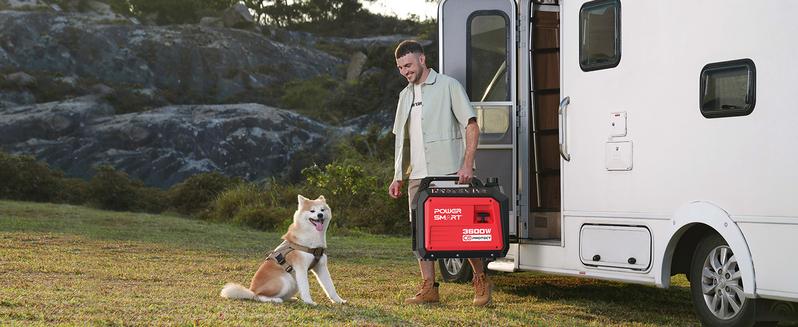 PowerSmart 3600 Watt Quiet Portable Inverter Generator, RV Ready 30A Outlet, Parallel Capable, Emergency Use Camping, EPA Compliant,Hurricane, Emergency,Safe & Long-lasting usage,Springtok(DB5035/DL5035C), generators for house power