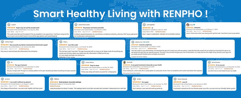 [Livestream Exclusive] RENPHO Elis 1 Smart Weight Scale, Body Composition Analysis with App Sync and Bluetooth Body Fat Monitor Gym Gifts