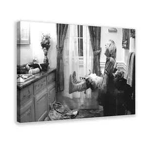 Black And White Dumb And Dumber Movie Film Poster And Canvas, Bathroom Poster And Canvas Art Print Wall Decoration - Poster