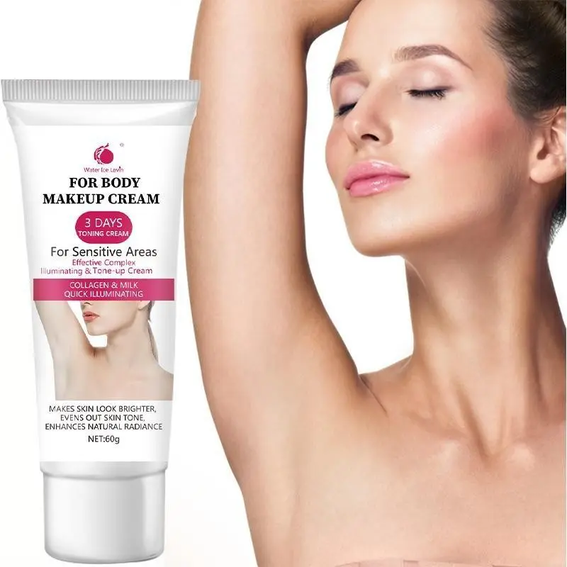 Snow White Body Brightening Cream, Deep Moisturizing, Firming, Hydrating, Gentle, with Vitamin C and Niacinamide, for light beige skin prone to pigmentation and dark spots, for underarms, knees and elbows, for sensitive, dry skin