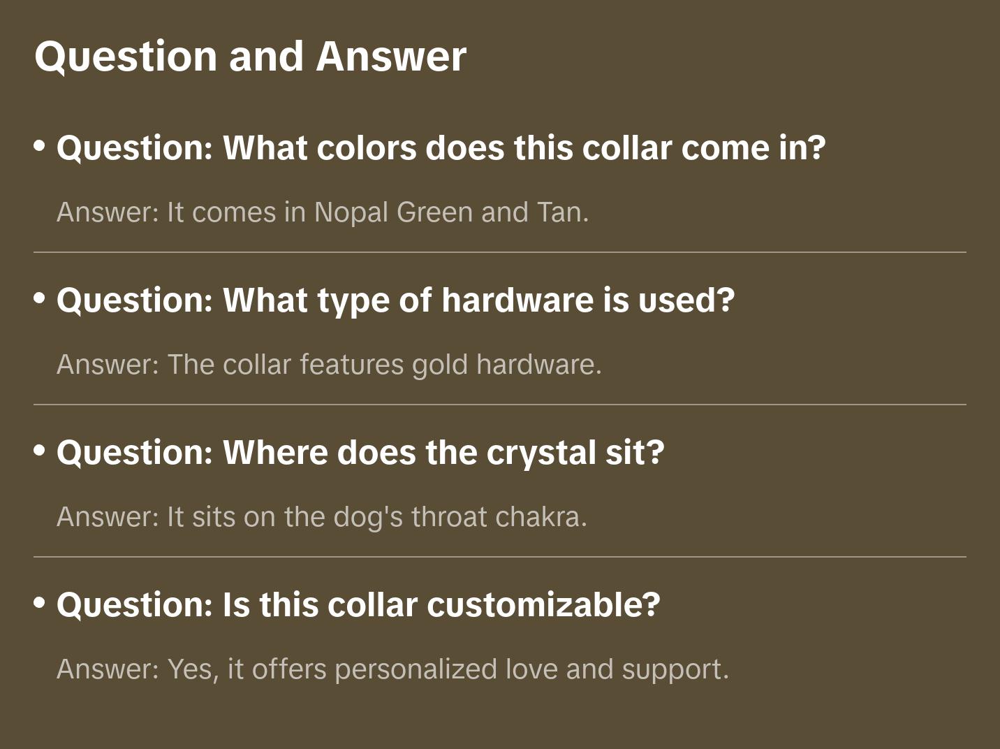 Baby It's You Collar - Nopal Green