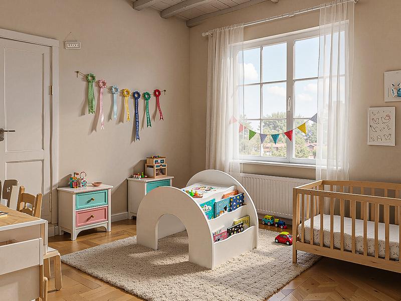 COZPAW 3-in-1 Kids Table and Chair Set, Toddler Activity Table with Book Shelf for Ages 2-7 | Arched Baby Bookshelf with Desk for Reading Drawing Playing (white)