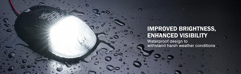 DIBMS Smoke Lens Rooftop Cab Clearance Light Kit for Pickups, Ford, Dodge, Ram, GMC, Toyota, Vans, SUV & POV Vehicles - 5 White LED Lights DIBMS Smoke Lens Rooftop Cab Clearance Light Kit for Pickups, Ford, Dodge, Ram, GMC, Toyota, Vans, SUV & POV Vehicles - 5 White LED Lights