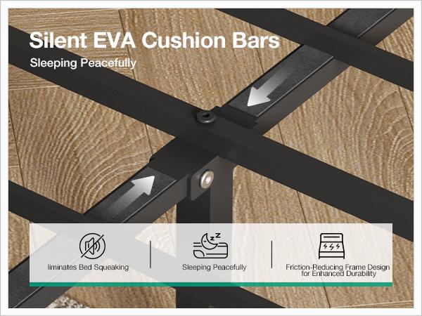 Novilla  Bed Frame with Charging Station USB/Type-C & Storage Headboard, Modern Metal Platform Bed Frame, Easy Assembly, Heavy Duty Slats Support, Noise Free, No Box Spring Needed，Twin/Full/Queen/King Size