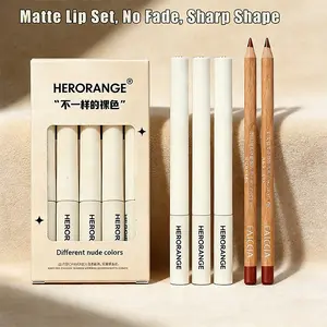 Matte Lip Gloss & Lip Liner Set - Long Lasting Smudge Proof High Pigment Non-Drying Lip Makeup Kit for All Skin Tones.lip combo .lip gloss【1】