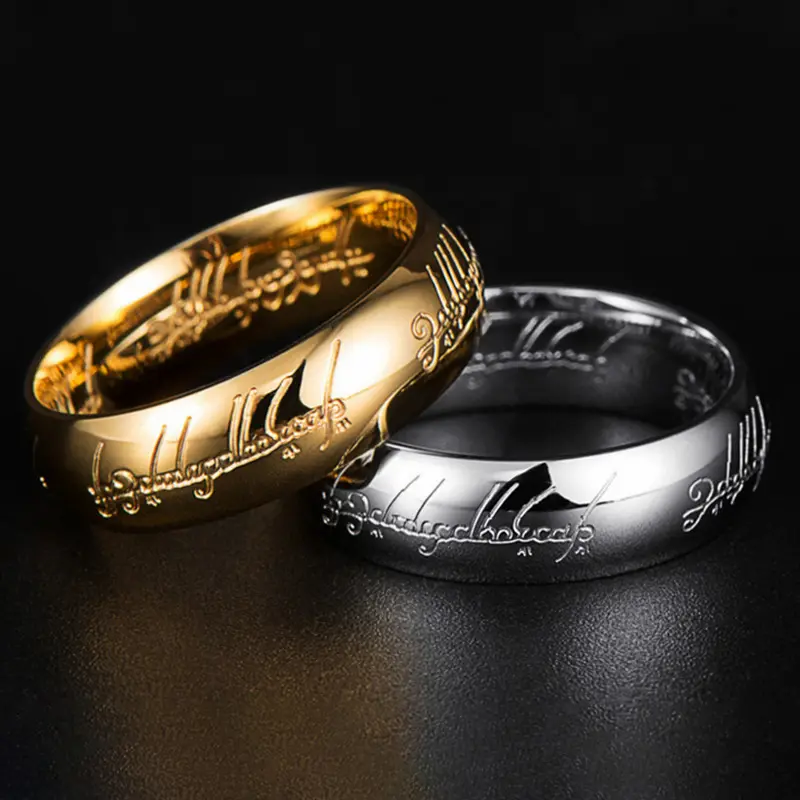 Unisex Magic Engraved Ring - Fade-Resistant Titanium Steel, US Size 6-12 A Perfect Gifts For Lovers, Friends, Boyfriends, Girlfriends, Wife,Husband