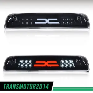 LED Rear Third Brake Light Lamp Black Fit For 14-18 Chevy Silverado GMC Sierra