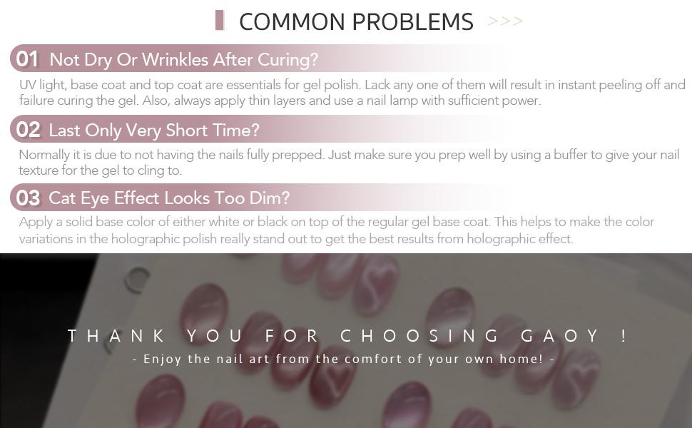 GAOY Crush Worthy Pink Cat Eye Gel Nail Polish Set with Magnet 6 Colors, Christmas Gift Idea Holography for Valentine's Date Night Nails, Sweet & Spicy DIY Manicure