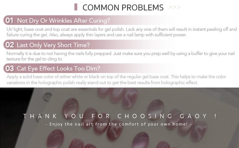 GAOY Crush Worthy Pink Cat Eye Gel Nail Polish Set with Magnet 6 Colors, Christmas Gift Idea Holography for Valentine's Date Night Nails, Sweet & Spicy DIY Manicure