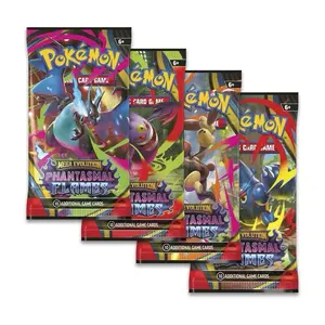 Pokemon phantasmal flames (1) loose booster pack (box fresh & factory sealed)