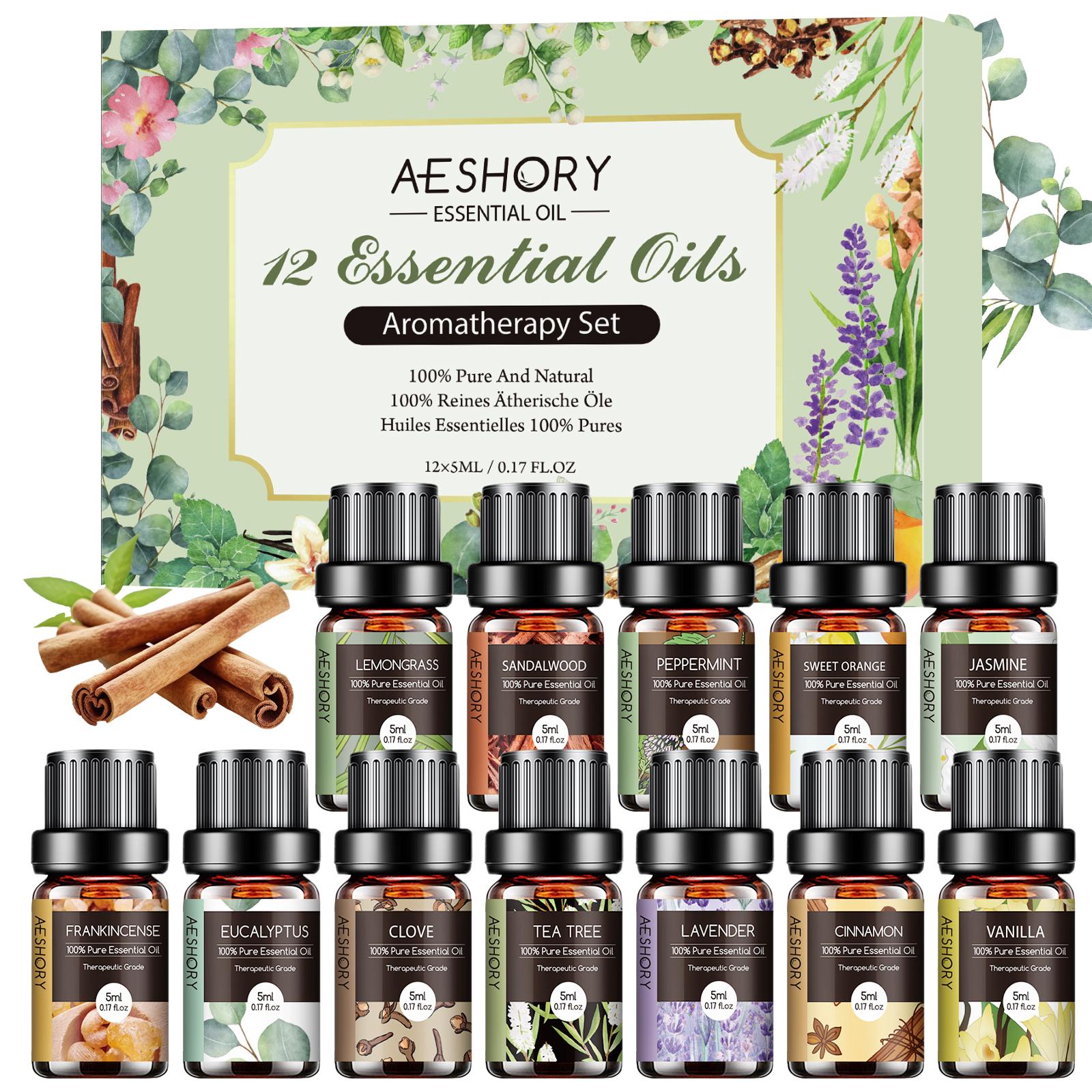 Essential Oils Set -12Pcs*5ML AromatherapyEssential Oil Kit for Diffuser, Humidifier,Aromatherapy, Massage, Soap, Candle Making(5mL) Healthcare Weliness ldeal for Birthday,Thanksgiving, Christmas Gifts Essential Oils Set -12Pcs*5ML AromatherapyEssential Oil Kit for Diffuser, Humidifier,Aromatherapy, Massage, Soap, Candle Making(5mL) Healthcare Weliness ldeal for Birthday,Thanksgiving, Christmas Gifts