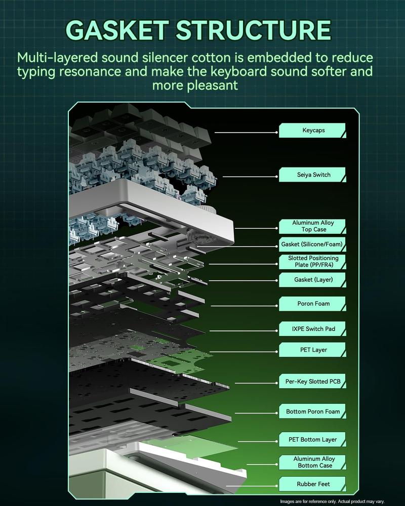 AULA X Leobog Hi75 Portable Mechanical Gaming PC Keyboard, 16 RGB Backlit Compact 81 Keys Mini Wired Office Keyboard with Rotating Button & Original Switches for Windows Laptop PC Mac Leobog Keyboard ASMR,Nimbus Switch AULA X Leobog Hi75 Portable Mechanical Gaming PC Keyboard, 16 RGB Backlit Compact 81 Keys Mini Wired Office Keyboard with Rotating Button & Original Switches for Windows Laptop PC Mac Leobog Keyboard ASMR,Nimbus Switch