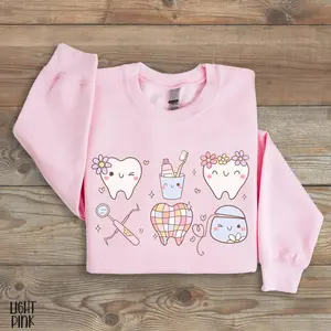 Dental Hygienist T-shirt and Sweatshirt - Girly Dental Hygiene Dental Office Graduation Gift