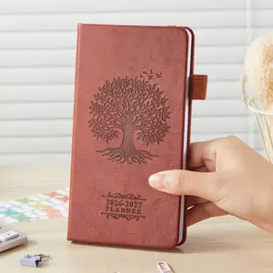2026-2027 Pocket Academic Planner, Weekly & Monthly Small Planner July 2026 - June 2027, Mini Planner for Purse with Monthly Tabs & Inner Pocket, Tree Pattern, for School Teachers Students, 3.8" X 7"