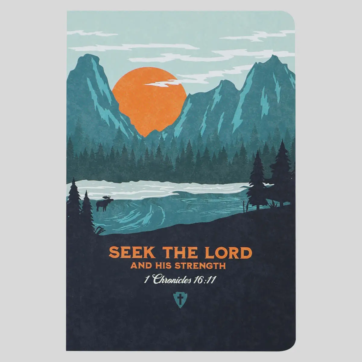 Kerusso Men's Paperback Journal Notebook, Seek The Lord Office Stationery Notebook, Bible Verses