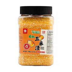 JIANG NAN FOODS Coarse Cornmeal 430g - Premium Northeast Black Soil Grains for Porridge & Cooking