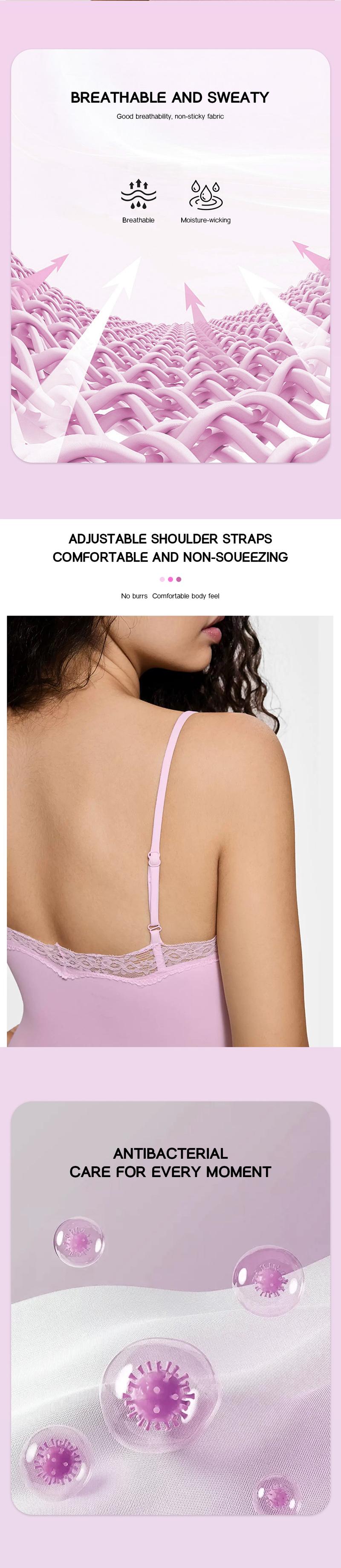 KatchMe Lace Series Women's Spaghetti Strap Lace Trim Breathable Bodysuit, Minimalist Chic Bodysuit, Seamless Fitted Plain Lightweight Bodysuits KatchMe Lace Series Women's Spaghetti Strap Lace Trim Breathable Bodysuit, Minimalist Chic Bodysuit, Seamless Fitted Plain Lightweight Bodysuits