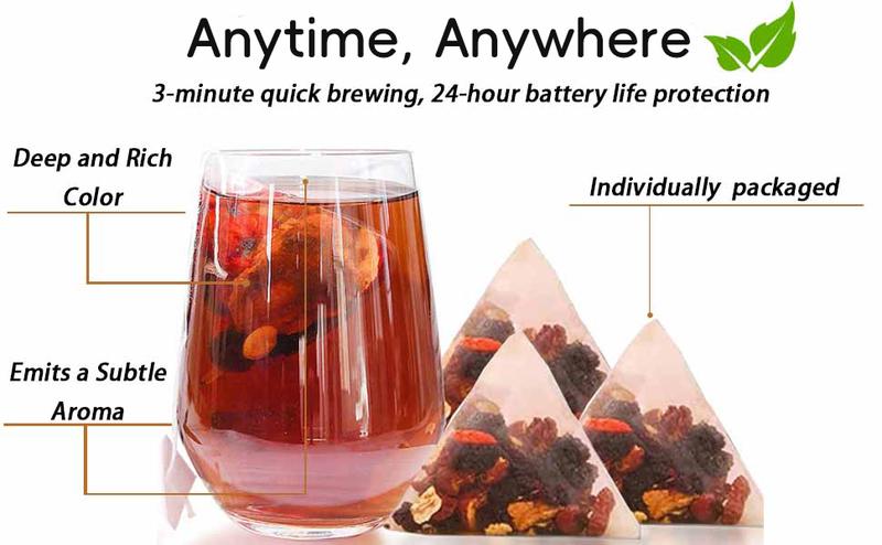 Ginseng Brand Turmeric Kidney Tea Formula Organic Eight Treasures Tea for Men Women Natural Healthy Kidney Cleansing Beverage Nata