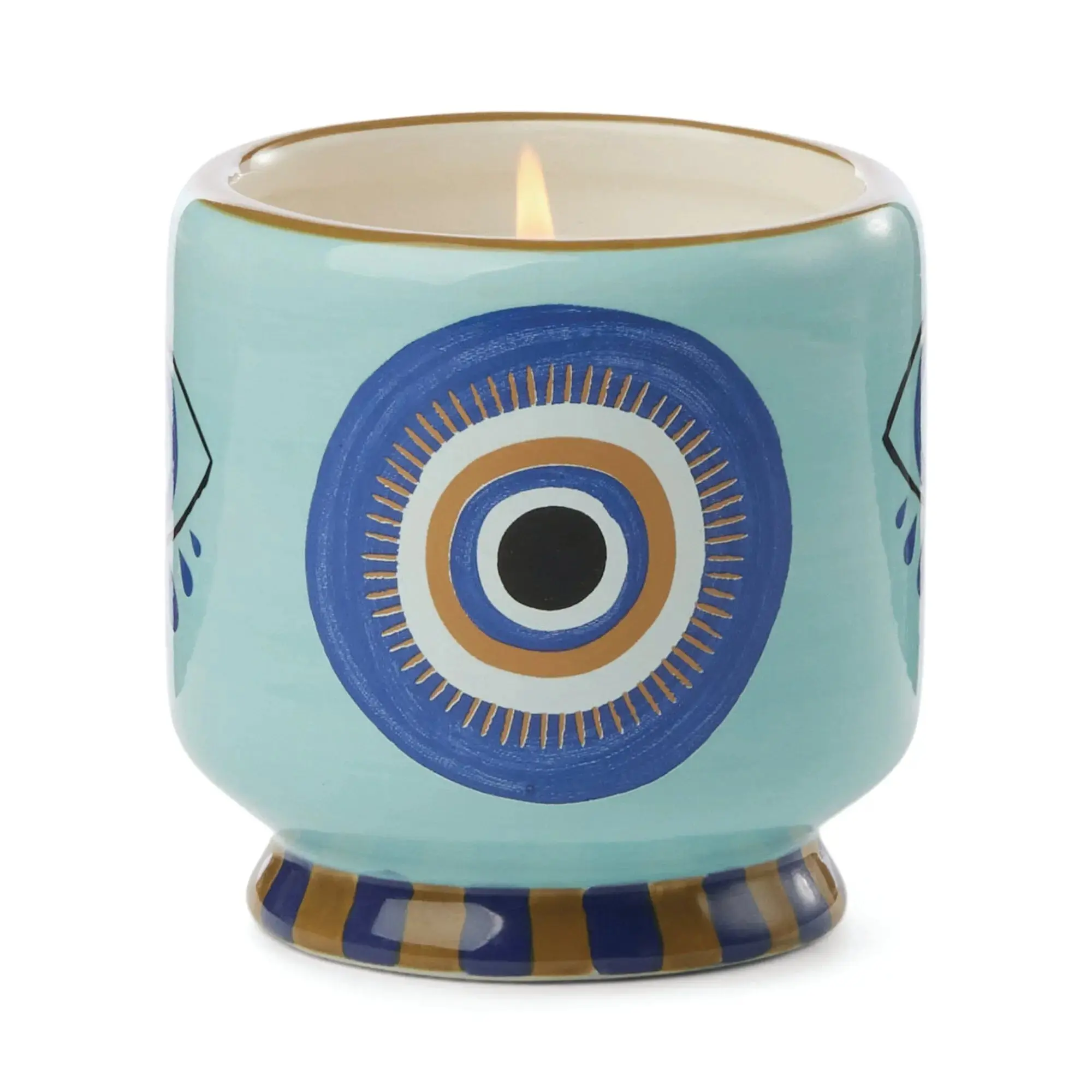 A Dopo Scented Candle - 8 oz Incense & Smoke Aroma Modern Vessel Candle with Ceramic Base, Home Fragrance Decor & Home Supply