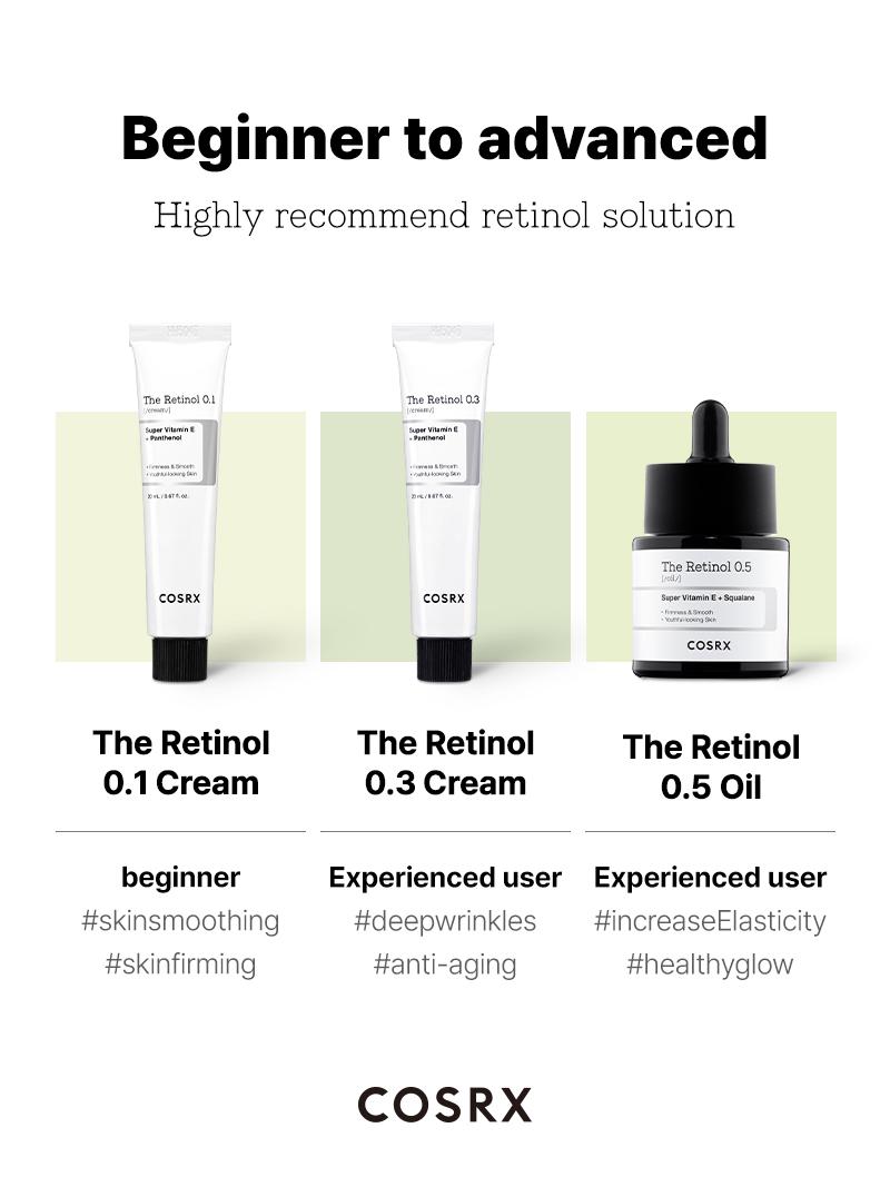 [COSRX Official] The Retinol 0.3 Cream (20ml) | 0.3% PURE RETINOL BOOST SKIN ELASTICITY & FIGHTS FINE LINES, EYE WRINKLES Comfort Skincare