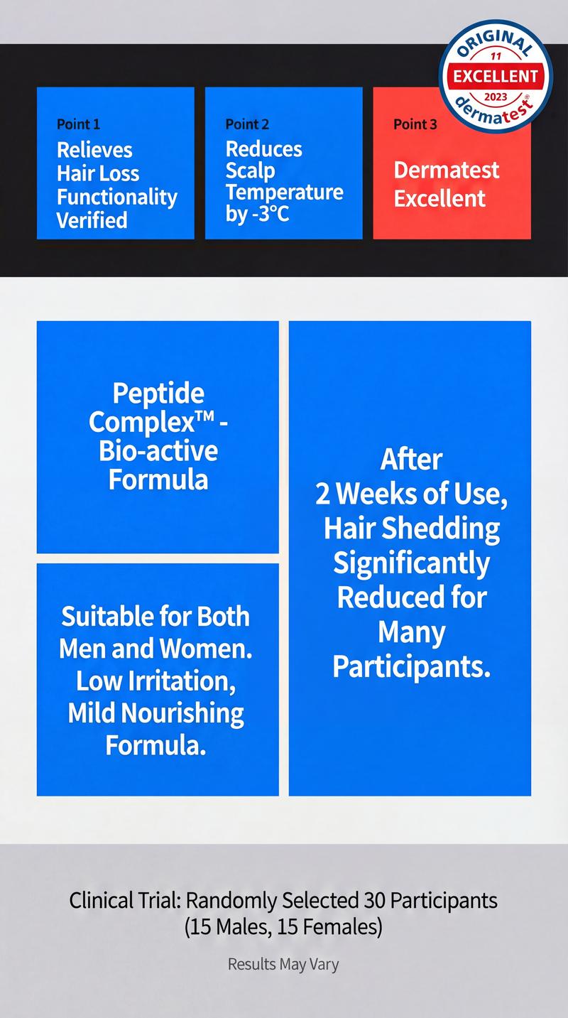 Korean Hair Growth Scalp Serum — Peptide Complex Formula for Thinning Hair, Supports Fuller-Looking Strands, Plant-Based Bio-Active Care to Strengthen Roots & Soothe Scalp