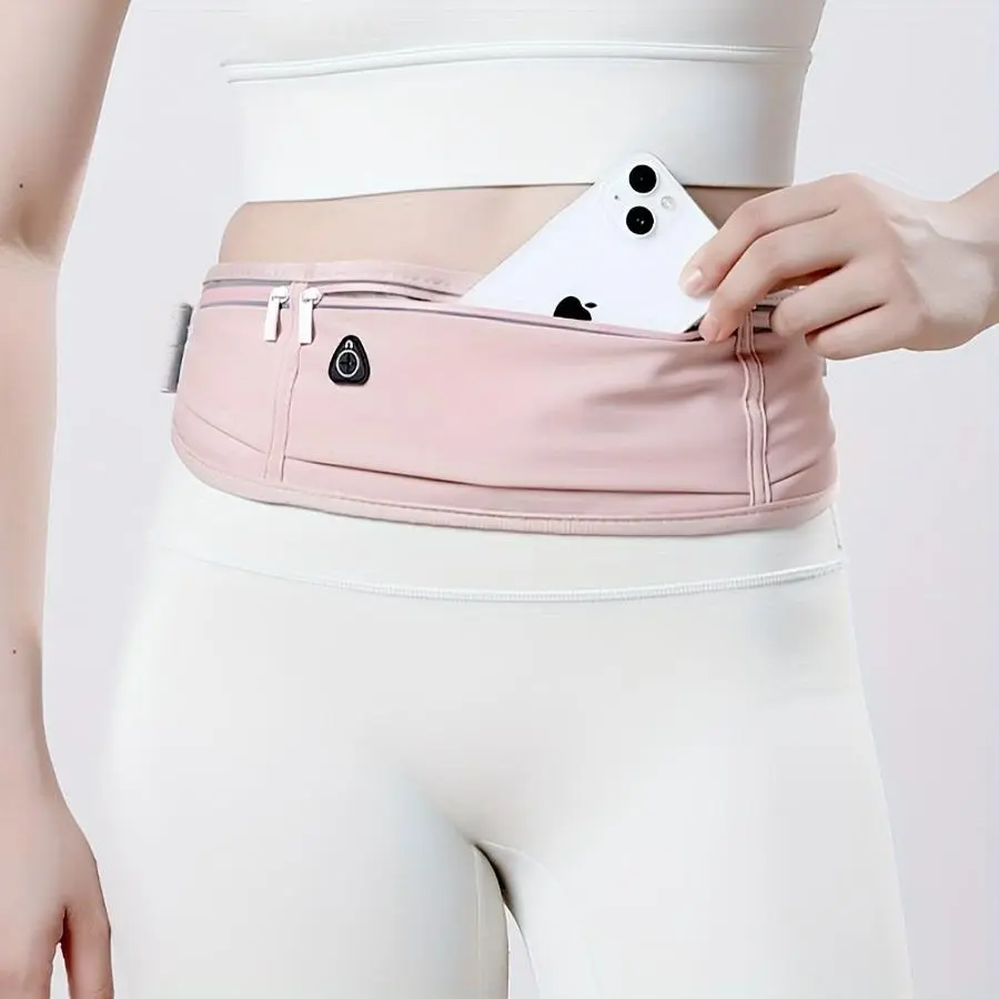 Lightweight Phone Bag, Adjustable Active Sports Fanny Pack, 3 Pockets, Suitable for Outdoor Running, Hiking, Gym, Unisex Design, Durable Sports Style