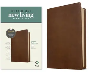 NLT Thinline Reference Bible, Filament Enabled Edition (Red Letter, Leatherlike, Rustic Brown) -- Tyndale, Leather / Fine Binding