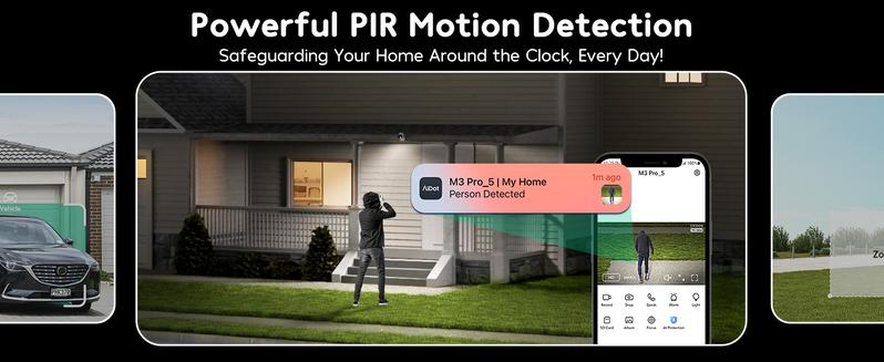 Winees security camera M3pro--Best Smart Security Camera on TikTok, Wired 2K-4MP Color night version,600 lumen spotlight,Dog/Cat/Pets/Baby/Security System,Indoor/Outdoor IP65-Rated, WiFi,