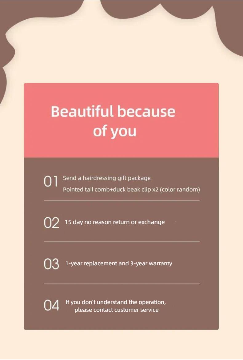 PretiHom Fully Automatic Electric Curling Stick 32mm Large Curling Tool for Comfortable Hair Care