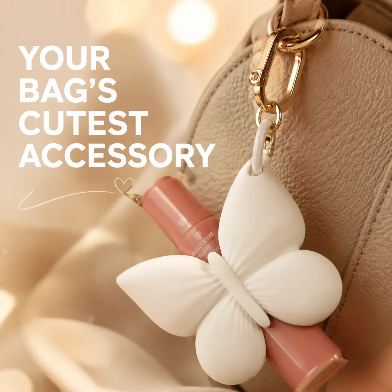 Silicone Lip Balm Holder Keychain - Universal Anti-Lost Lip Gloss Clip On Bag Charm with Secure Silicone Grip for Most Lip Balms