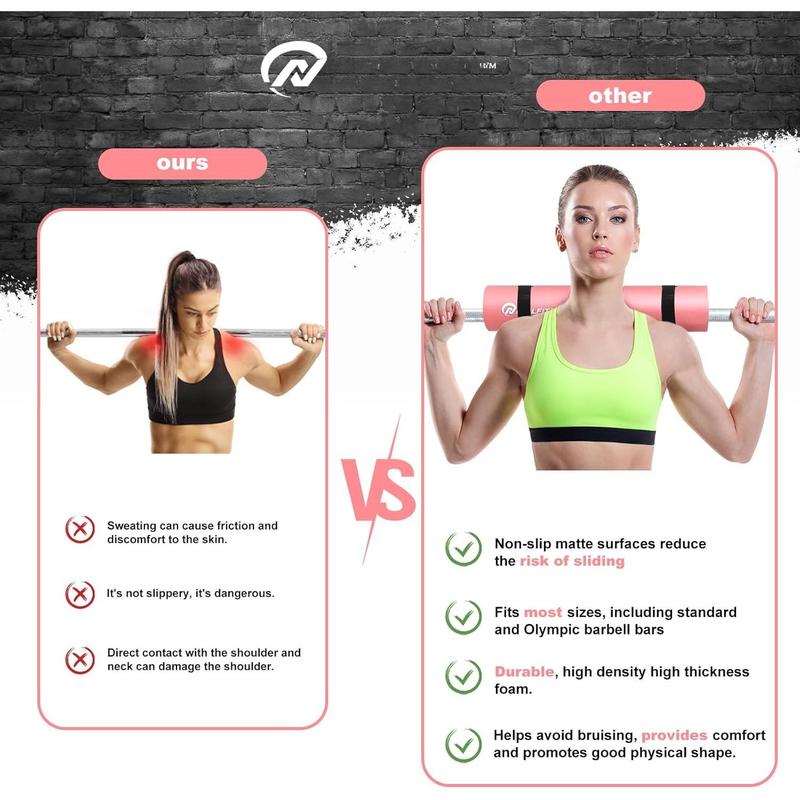 Barbell Pad Squat Pad for Squats--Squat Bar Pad-- for Weightlifting,Lunges and  Thrusts-- Sponge Pad--Fit Standard and Olympic Bars Perfectly