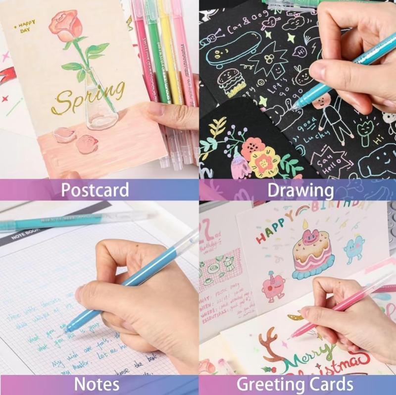 Vibrant gel pen sets (45/72/99/168 pens) with case. Perfect for diaries, cards, DIY, drawing, graffiti, scrapbooking—versatile art supplies.