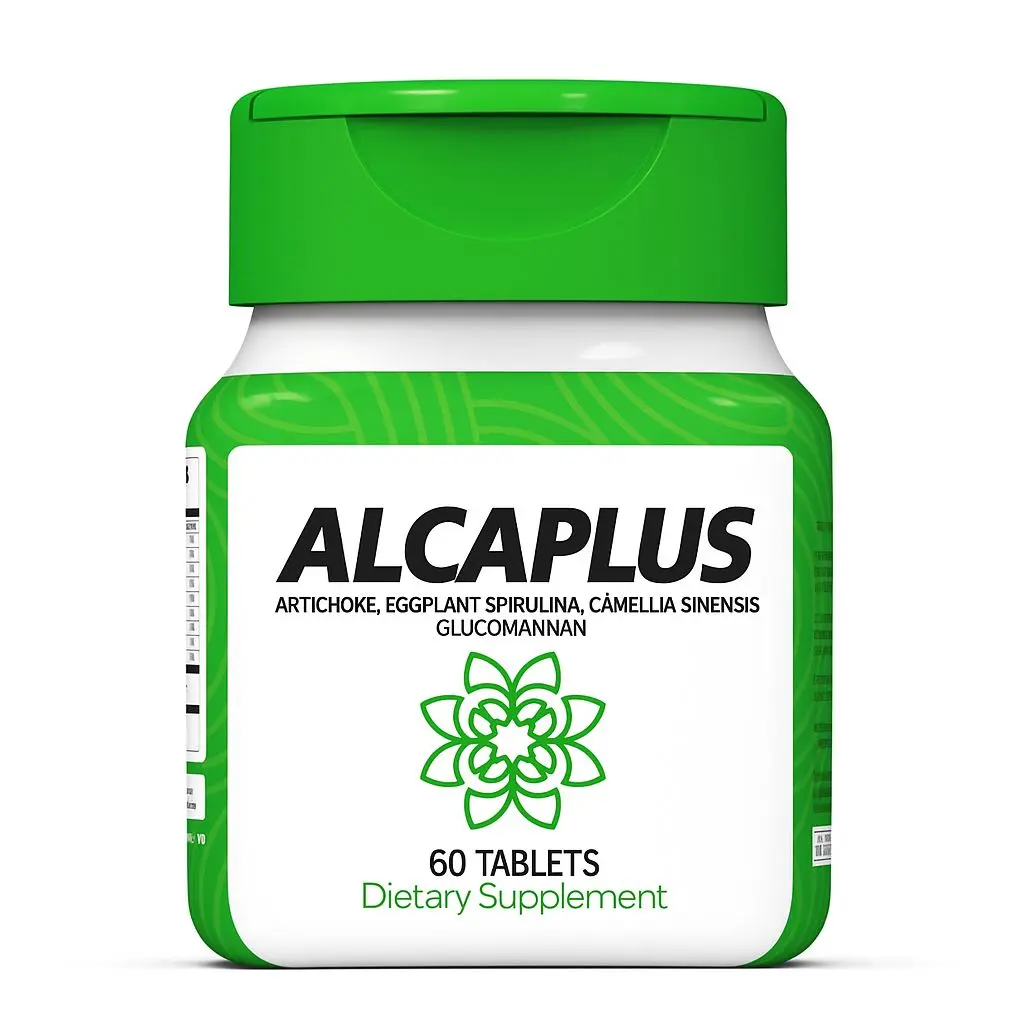 Alcaplus Dietary Supplement Tablets- with Artichoke, Glucomannan & Green Tea Extract- 60 Count
