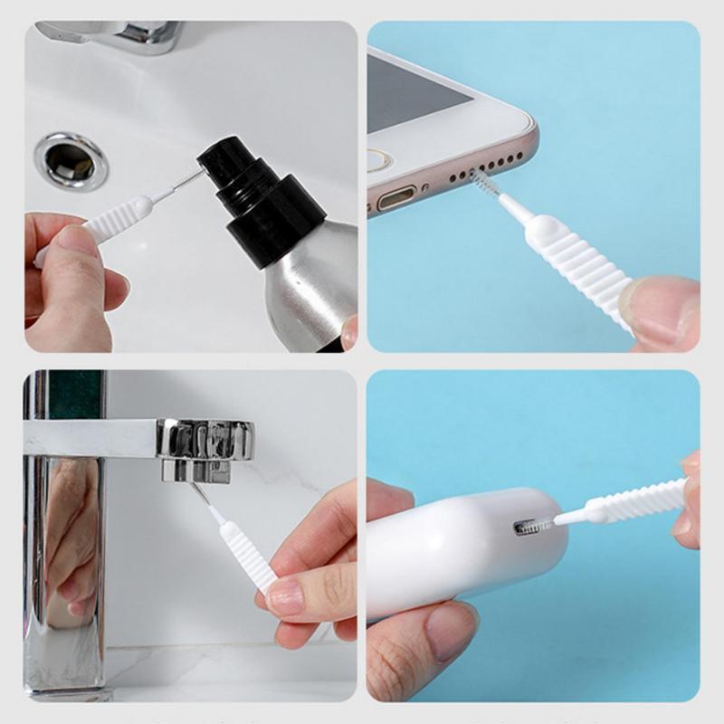 100 Counts Crevice Tiny Brush for Small Hole, No More Clogs, Gap Hole Anti-Clogging Cleaning Brush for Household Bathroom cloth durable, Shower Head Cleaner Tool for Tiny Nozzle Opening Gaps