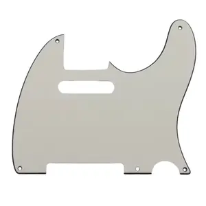 5-Hole Telecaster Pickguard - 3-Ply Parchment