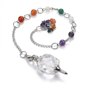 Clear Quartz Chakra Pendulum Clear Quartz Chakra Pendulum