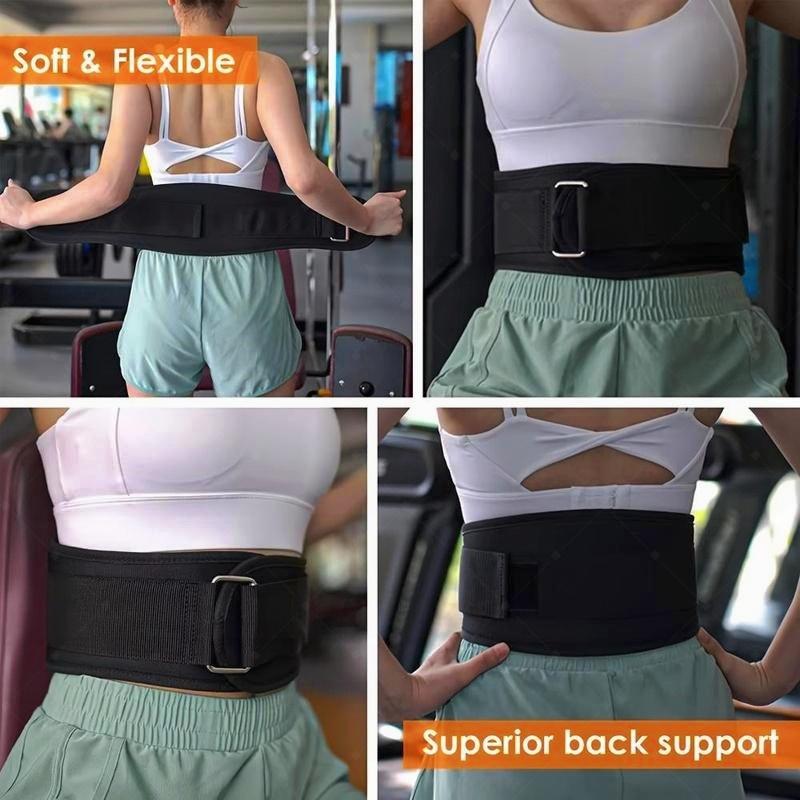 Trainer with Lumbar Support Women's sweat waist trainer belt elastic waistband commercial gym Trimmer Belt for Fitness Waist Premium Adjustable Weight Lifting Belt with Double D-ring Buckle for Squats Dumbbell & Barbell Fitness Gym Essential Muscle Traini