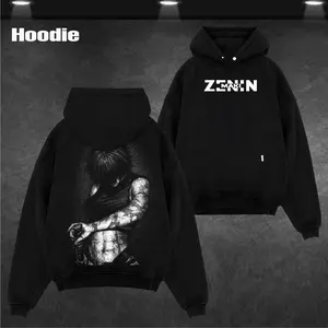 Jujutsu Kaisen Maki Anime Double Printed Vintage Washed Tee Unisex Oversize Anime Manga Washed Heavyweight Cotton T-shirt