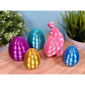 3D Printed Twisty Easter Egg | Shape Shifting Sensory Fidget | Easter Basket