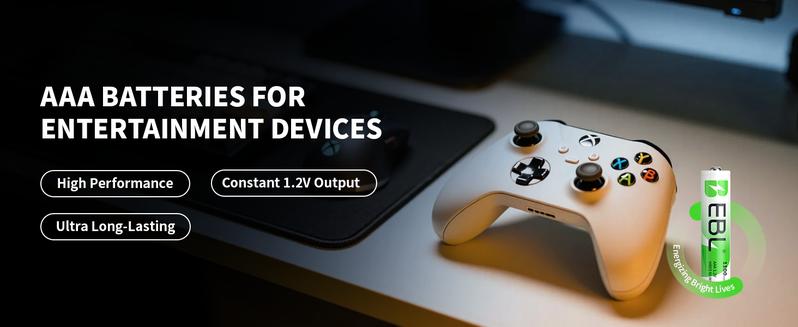 EBL AAA Ni-MH Rechargeable Batteries 1100mAh