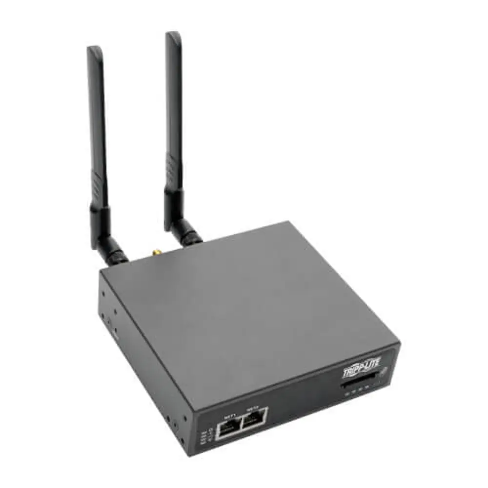 Tripp Lite B093-004-2E4U-V 4 Port Console Server Cell GW - Computers Accessory with External Cisco Gigabit Dual Ethernet Ports, Remote Access, 100 V AC-240 V AC, 4 GB Internal NAND Flash Memory for Branch Offices