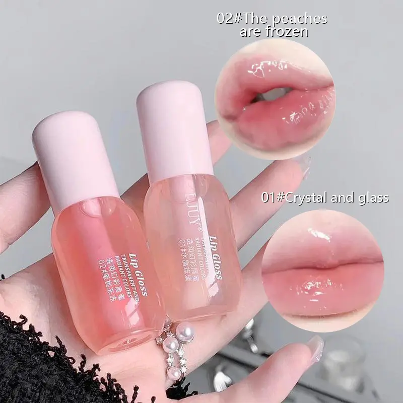 Moisturizing Lip Balm, 2 Counts/set Hydrating Glossy Lip Glaze Stick Plumping Lip Oil for Girls & Women, Fall Gift, Christmas Gift, Mother's Day Gift, Lip Stain, Skincare